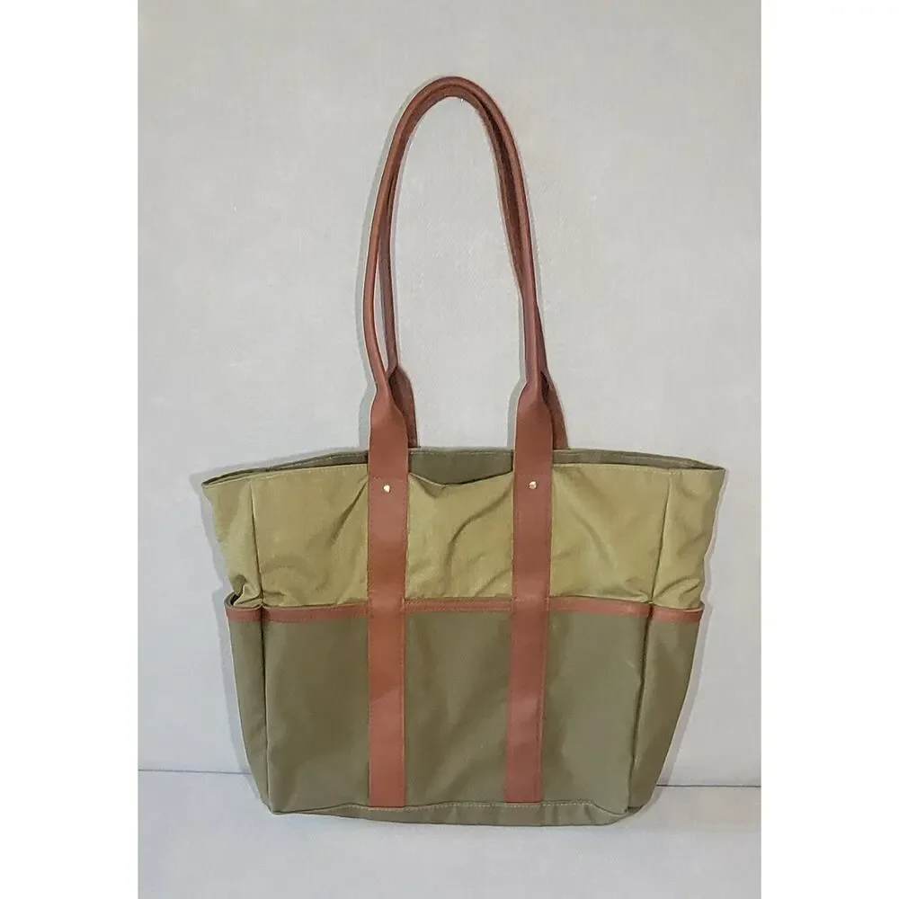 Sword & Plough Camo Canvas Leather Trim Signature Tote Bag